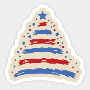 US christmas tree Sticker